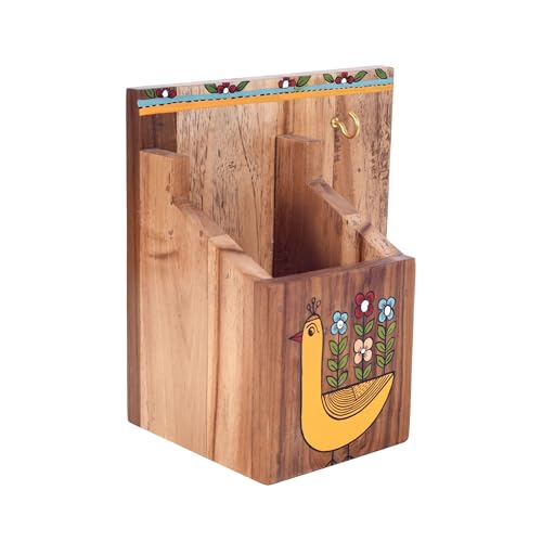 Image of AAKRITI ART CREATIONS Artisan Story Handcrafted Modern Stationery Holders | Office Decor | Indian Handicraft | Showpiece for Home | Handcrafted Home Decor Gift