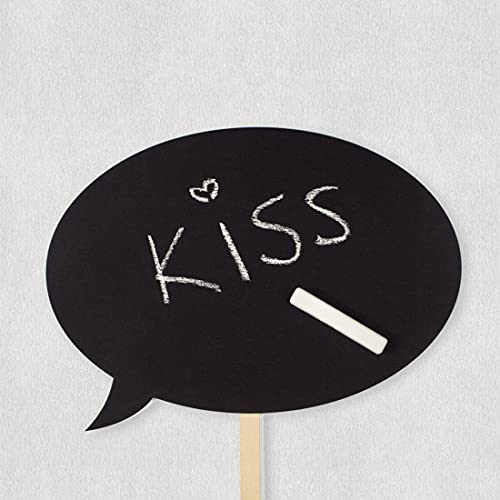 Writable Black Card Board Photo Booth Props - 20Pcs Chalkboard Message Signs Funny Selfie Photo Props Party Supplies Decor #TOP3
