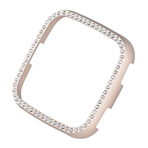 Funda protectora para reloj inteligente de acero dorado que evita roturas por caídas