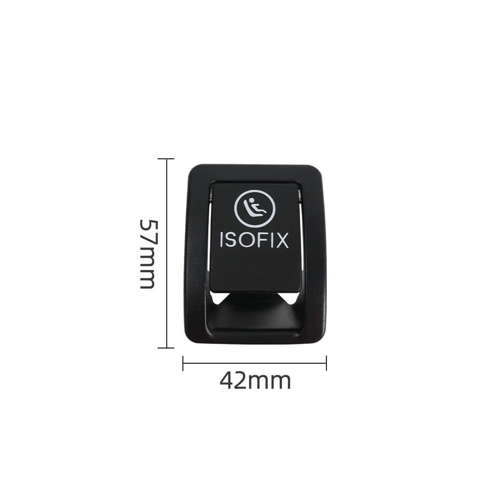 Passend for Mercedes W206, Sicherheitsabdeckung for den hinteren Kindersitz mit ISOFIX-Schalter, Passend for die Abdeckung des Autositzes mit ISOFIX-Schalter for die Benz C-Klasse C200 C260