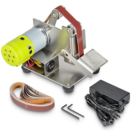 Mefape Electric Belt Sander for Woodworking, Mini Belt Sander for