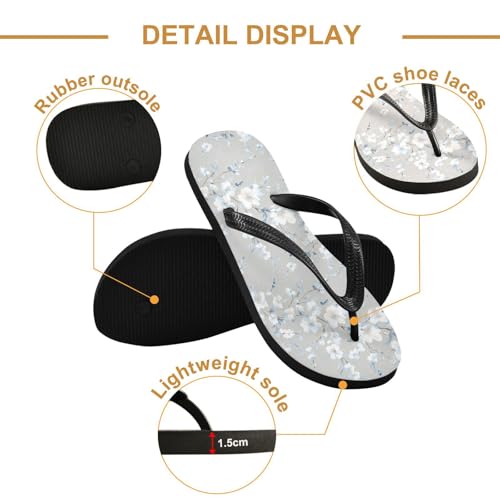 Flowers Floral Flip Flop Beach Summer Casual Sandal for Women & Men Shower Shoes 208604772