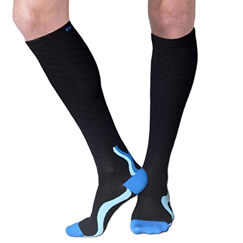 Ez Sox Calcetines de compresión, libre sin costuras para hombres y mujeres (20-30 mmHg)