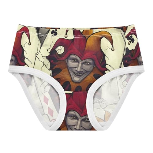 Cotton Girls Underwear Toddler Sinister Joker Funny Panties Little Girl Artistic Undies Kids Briefs 2t