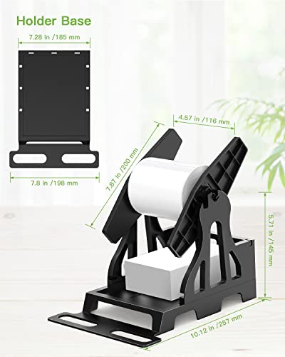 Label Holder, Nelko Thermal Label Holder For Rolls And Fan-Fold Labels, Label Roll Holder For Desktop Label Printer Accessory, Label Holder For Thermal Printers, Shipping Label Holder For Office/Home #TOP1