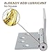 3 Pack 4.5 x 4 Inch Satin Chrome Door Hinges 4 ½
