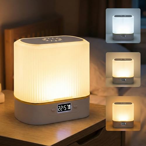 Lámpara de mesa de noche LED portátil con control remoto