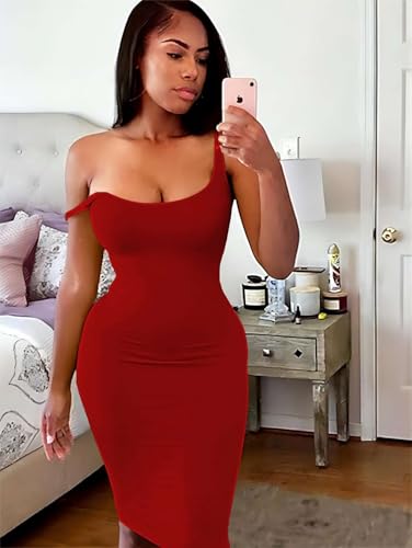 Image of Mrskoala Women Midi Tank Dresses Sexy Club Casual Dress Summer