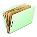 Pendaflex 17174 Eight-Section Pressboard Folders, Letter, 2/5 Tab, Green (Box of 10)