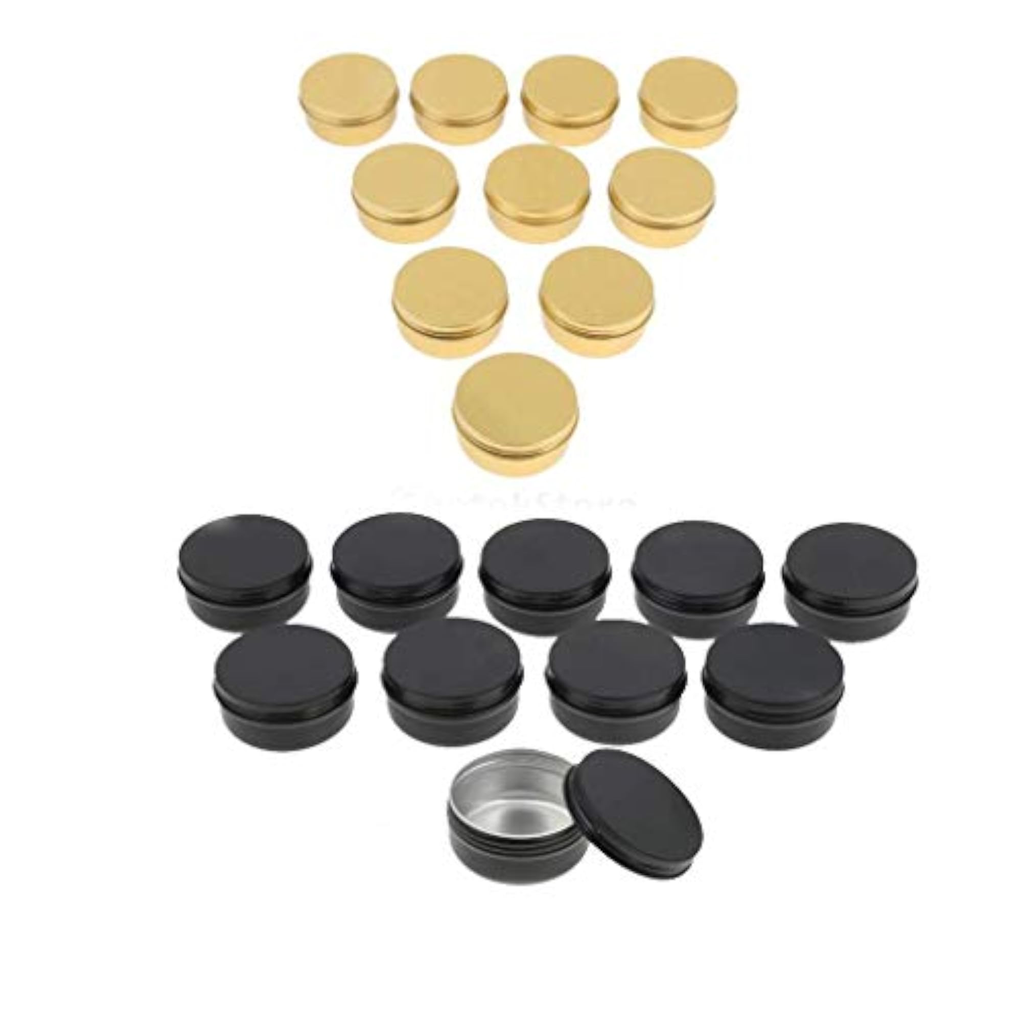 20pcs Empty Metal Cosmetic Containers for Travel