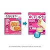 Quest Nutrition Crispy Birthday Cake Protein Bar, 17g Protein, 1g Sugar, 2g Net Carbs, Gluten Free Protein Snack, Keto Friendly, 4 Count #1