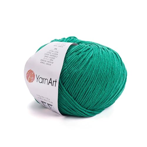 Image of YarnArt Genius Soft Cotton Acrylic Blend Yarn - Amigurumi, Crochet and Knitting -%55 Cotton-45% Acrylic, Craft Yarn for Kids and Adults Garments, Baby Items and Accessories, 174 yds / 50 g