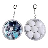 2 PCS Round Keychain Display Pouch Clear Display Box Ita Bag Accessories Bag Charms for Handbags
