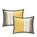 Chic Home 8-Piece Embroidery Comforter Set, Queen, Livingston Yellow