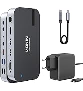 【OMMO】MA-1 DOCKING JK Docking Station für MacBook Air/Pro, MOKiN 13 in 1 USB C 65W
