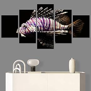 SIGNWIN 5 Panel Canvas Wall Art Modern Art...