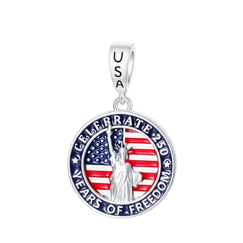LUXILLA Statue of Liberty 250th Anniversary Charm 925 Sterling Silver