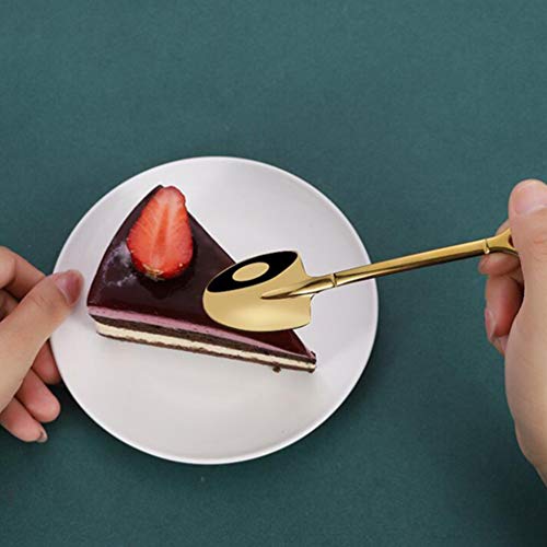 Colher em forma de pá em aço inoxidável DOITOOL, colher mexedora de melancia, colher de chá, sobreme