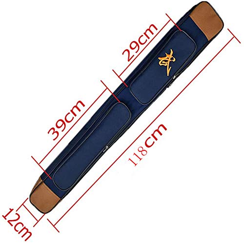 Taichi Sword Carrying Bag,Deluxe Universal Canvas Sword Case,Martial Arts Weapons Case Shoulder Bag Kung Fu Bag,Double Layer Length 118Cmblue #TOP1