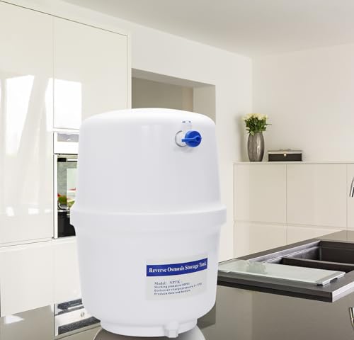 Smardy Serbatoio Di Stoccaggio D'acqua 4 Galloni (15,14 Litri), Serbatoio Di Accumulo Dell'acqua Con Rubinetto Di Arresto Per Osmosi Inversa Tubo D'acqua 1/4" (6,35Mm) - 3