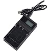 LCD Micro USB Battery Charger for Samsung SCD23, SCD24, SCD27, SCD29, SCD67, SCD70, SCD77 MiniDV Camcorder