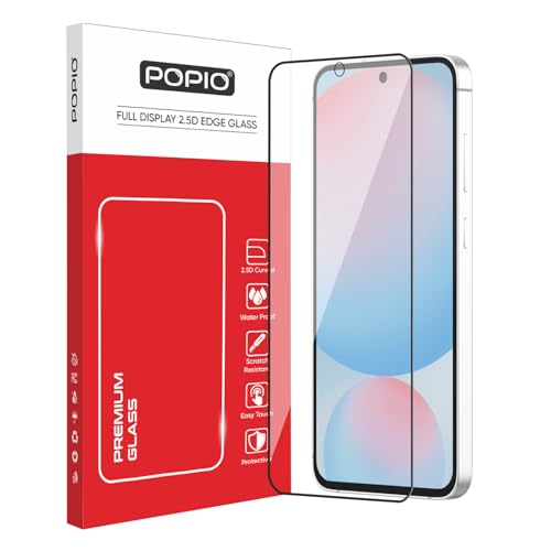 Image of POPIO Military-Grade Gorilla Tempered Glass For Samsung Galaxy S24 FE / A36 / A56 / M56 | 9H Hardness, Edge-to-Edge, Bubble-Free