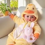 BABESIDE Value 5-Piece Realistic Baby Doll Set – Includes 15-Inch Soft Body Doll, Outfit, Bottle, Magnetic Pacifier & Birth Certificate – Ideal Gift for Kids Age 3+, Birthday, Pretend Play