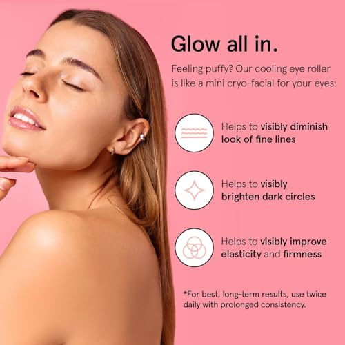 image for grace & stella Under Eye Brightener Roller - Airplane Travel Essential