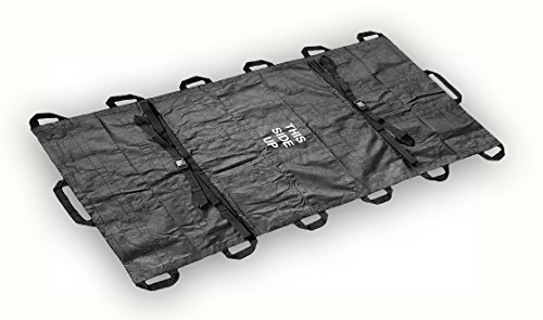 Rescue Essentials Quiklitter XL, Black Nylon Handles, Black Non-Woven Fabric, 1000 Lb Rated, Latex Free for Patient Transport and Casualty Evacuation