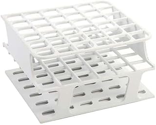 Cole-Parmer Essentials Durable Tube Rack,Half Size, POM, 16mm, 36-Place, White; 8/CS