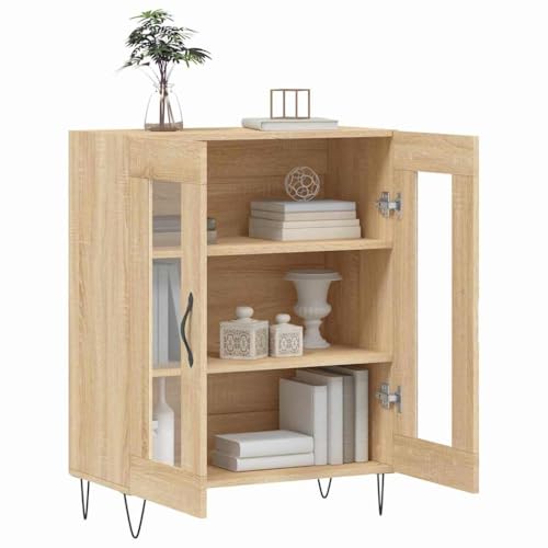Buffet armoire chêne Sonoma au design scandinave épuré et robuste - 5