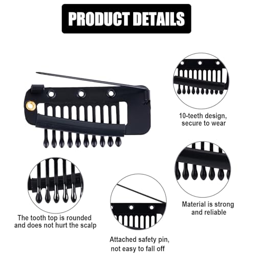 12pcs Wig Clip with Safety Pins - Image 3