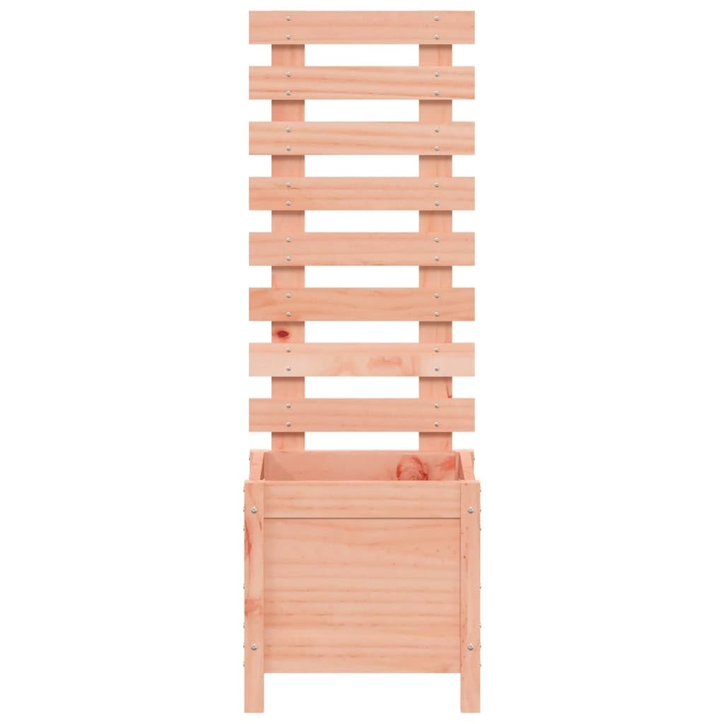 vidaXL Jardinera, Macetero con Estantería, Jardinera de Flores Plantas Trepadoras, Macetero para Patio Balcón Terraza, Madera Maciza de Douglas