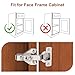 10 Pairs （20 Pack） Soft Close Kitchen Cabinet Door Hinges fit for Face Frame Cabinet,105 Degree Opening Angel Self Closing with Mounting Screws by Probrico