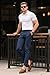 GINGTTO Mens Golf Pants Stretch Work Skinny Dress Pant Slim Fit Fashion Tapered Chinos Men Dark Blue Skinny Leg 34x28