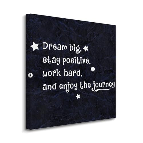 Cuadro en lienzo motivacional con frases de superación para decorar tu espacio de estudio