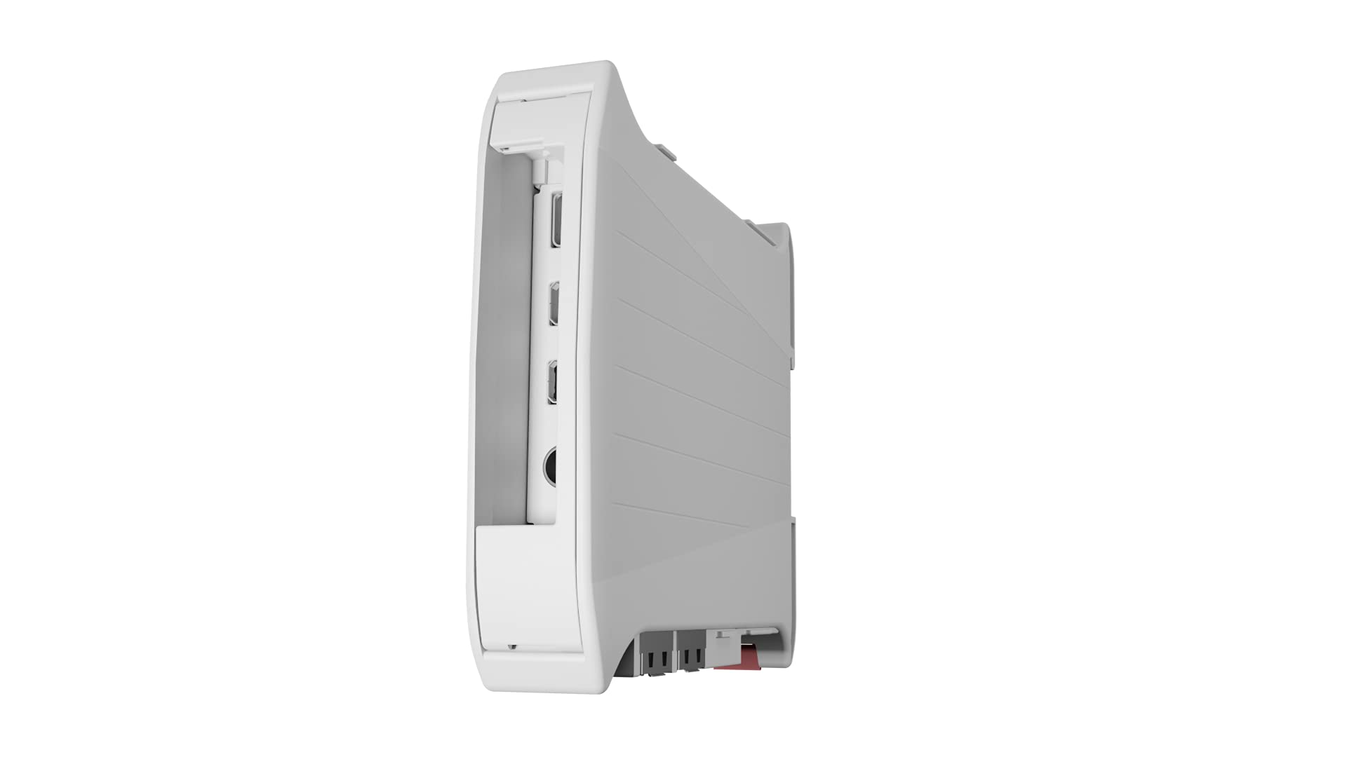 Kunststoffbehälter für Embedded Karte Typ Raspberry PI 4 B mit DIN-Schienen- oder Wandbefestigung
