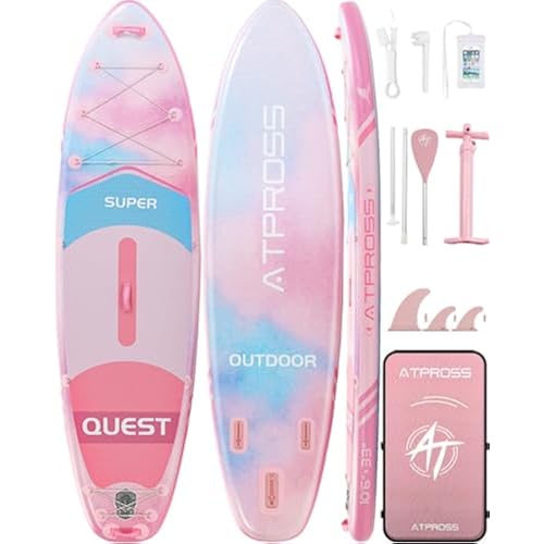 10'6''x33'' Inflatable Stand Up Paddle Board with SUP Accessories