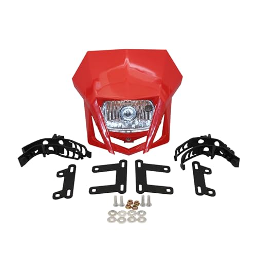 Phare de moto tout-terrain rouge pour motocross CRF KX DRZ YZ XT 2016-2023