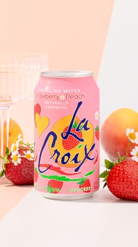 La Croix Sparkling Water, Strawberry Peach, 12 Fl Oz (pack of 8) image 6