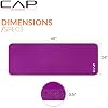 CAP Barbell 1/2-Inch High Density Exercise Yoga Mat with Strap | Multiple Options
