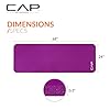 CAP Barbell Yoga Mat 1/2" Thick with Carrying Strap - High Density Exercise Mat for Yoga, Pilates, Stretching, Floor & Fitness Workouts - 68''x24''x1/2" | Wine
