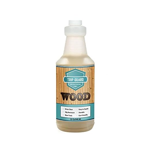 Wood Guard Anti Slip Coating for Wood, Decks, Stairs, Patios and Porch by Tub Guard, Clear, Roll-On, High-Traction Non-Slip Textured Coating to Prevent Slip Fall Accidents - 1 Quart