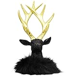 Exner GmbH RentierKopf Lilian - 14x14x29 cm - schwarz - Polyresin