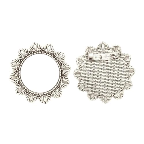 Broche de plata de flores medium: soluciona tu look soso en San Valentín