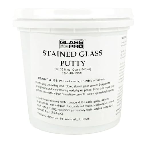 Glass Pro Black Putty/Cement 32oz.