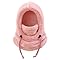 VOPIMODY Ski Mask Balaclava for Kids, Windproof Fleece Balaclava Hat & Neck Warmer Set for Toddlers and Children (CA/US, Alpha, One Size, Pink)