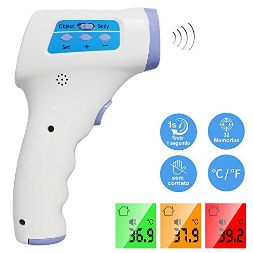 Termômetro Digital Infravermelho De Testa Medidor Temperatura CBRN14064