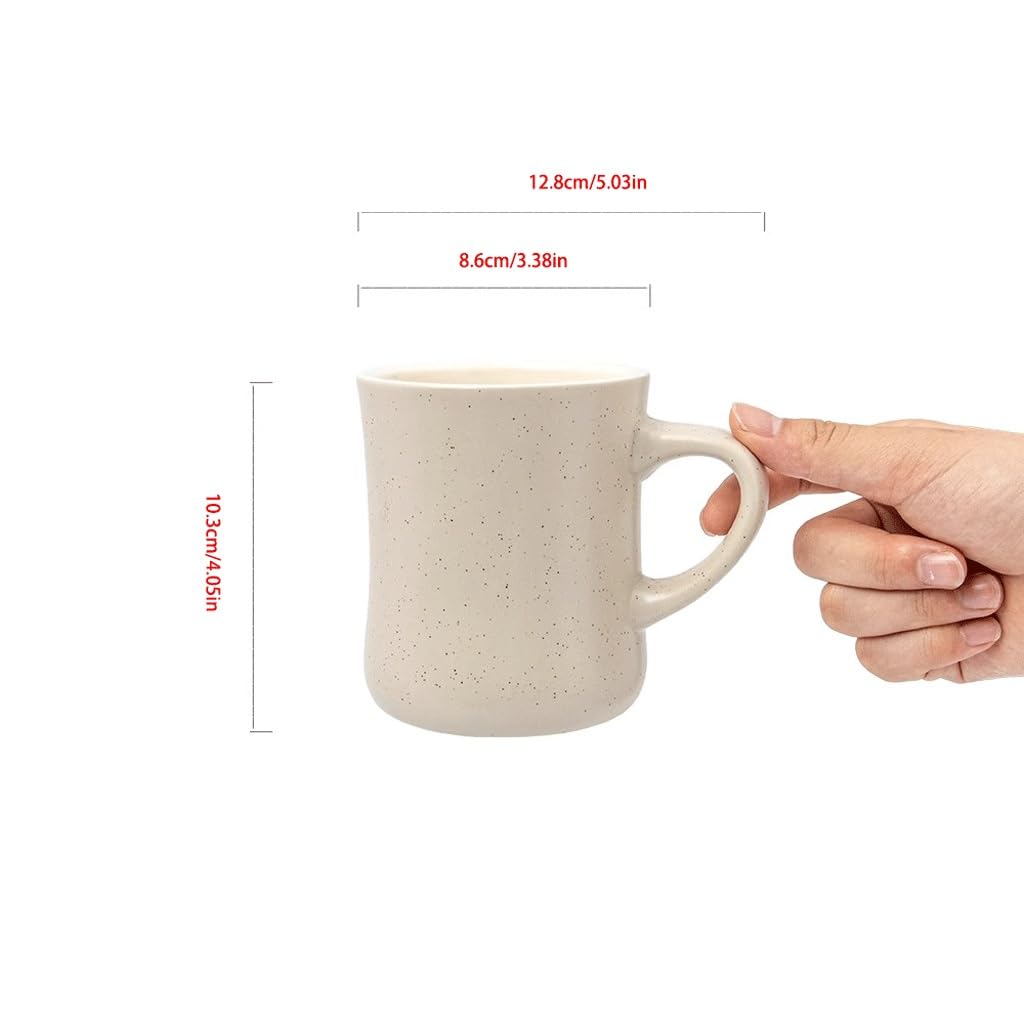 ENGENDER Kaffeetasse Einfache Keramik Tasse Haushalt Kaffee Tee Frühstück Haferflocken(A)