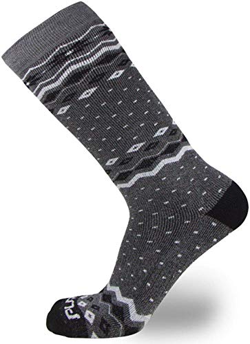 Pure Athlete Kids Ski Socks – Warm Skiing Snowboard Sock For Boys And Girls, Merino Wool (3 Pairs - Grey/Hot Pink-Grey/Blue-Grey/Black, Xs-S) #TOP1